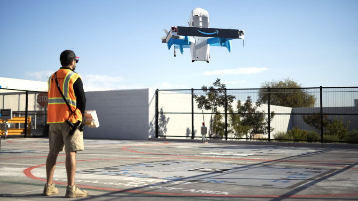 Amazon aims for delivery drones to reach 500 US neighborhoods by end of 2026 amazon aims for delivery drones to reach 500 us neighborhoods by end of 2026