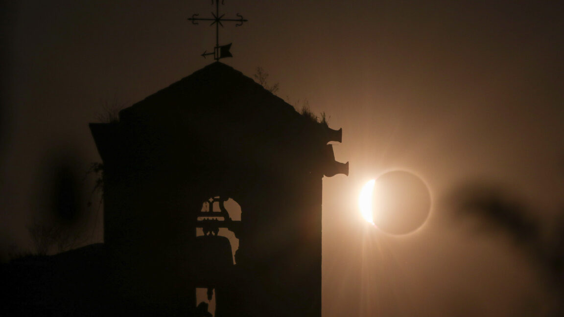 the moon's shadow raced across the heart of spain, and i was there to see it