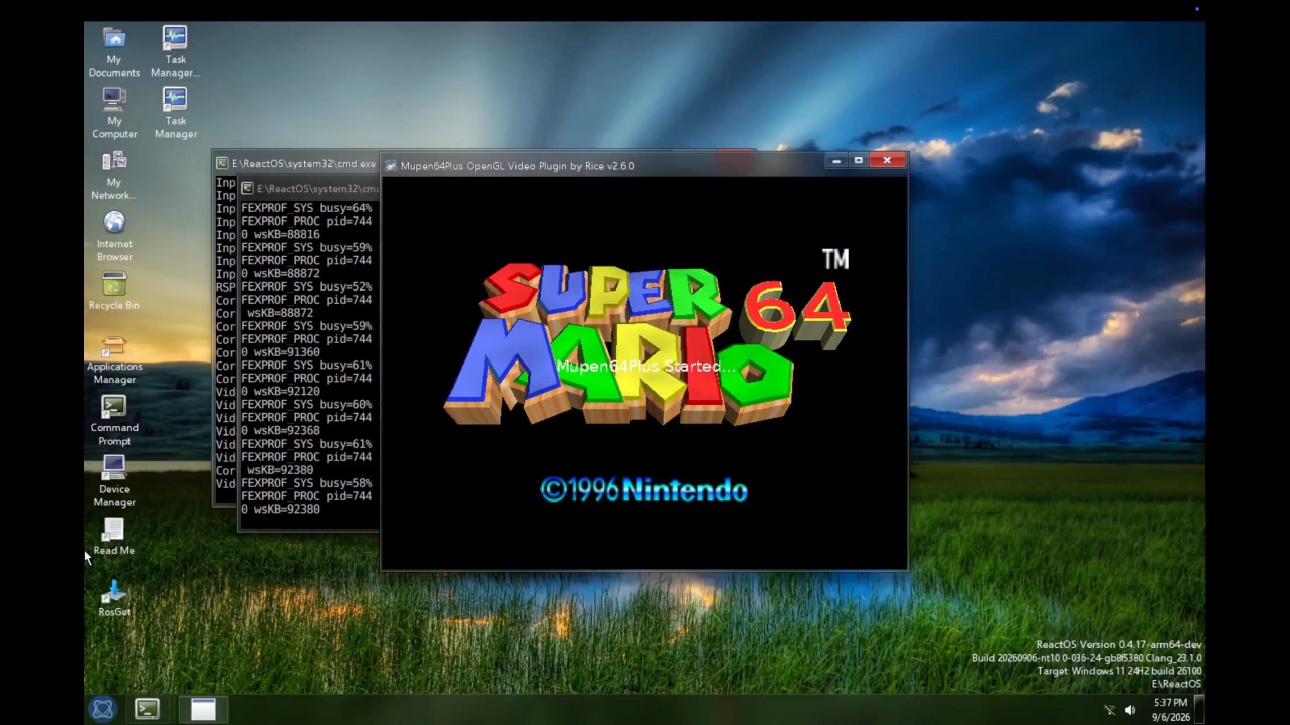 Super Mario 64 tourne sur un processeur ARM (avec ReactOS) super mario 64 tourne sur un processeur arm (avec reactos)