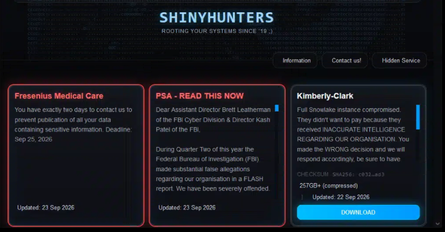 shinyhunters claims fbi breach, says it stole data on agents and job applicants
