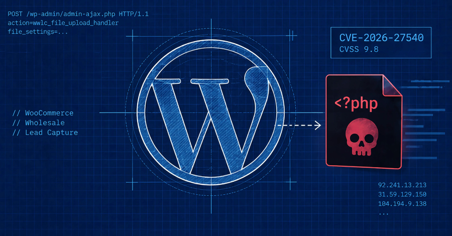 Attackers Exploit WooCommerce Wholesale Lead Capture Flaw to Plant PHP Web Shells attackers exploit woocommerce wholesale lead capture flaw to plant php web shells